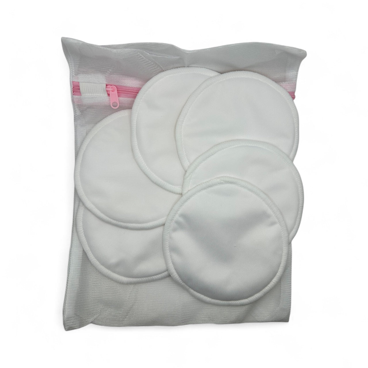 At Ease Mama | Organic Reusable Nursing Pads (5 Pairs + Wash Bag)