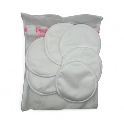 At Ease Mama | Organic Reusable Nursing Pads (5 Pairs + Wash Bag)