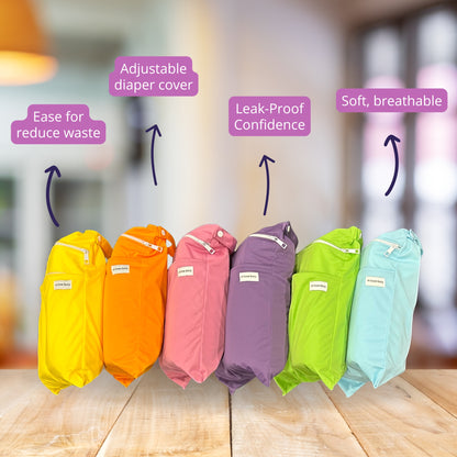 The At Ease Baby Cloth Diaper Kit, features and colors